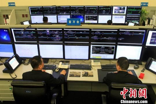 图为武汉铁路局状态繁忙的宜列车阉人调度员最为监视管内视频工作万台车站正在手术图片