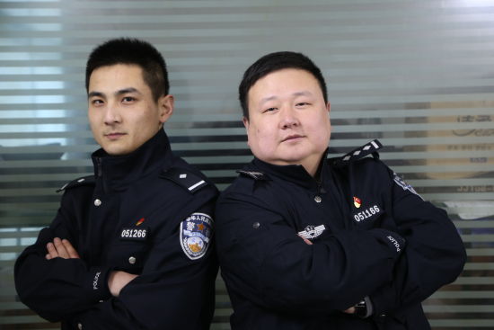 刘忠虎(左)和罗捷(右)
