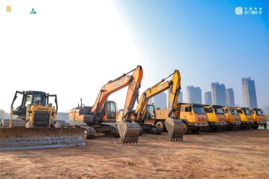 开工仪式现场。 开工仪式现场。