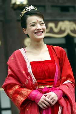 舒淇首演古装剧 化身"红拂女"明艳动人(图)