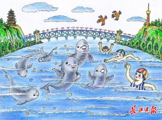 此次绘画大赛集结全国保护长江生态,保护长江江豚的小伙伴们,展现