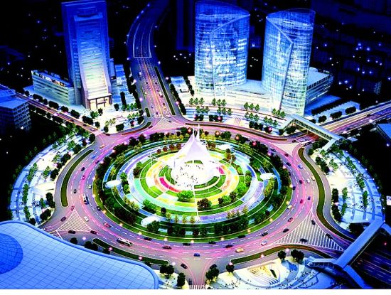 亚洲最美武汉名片--光谷广场综合体各层平面布置图